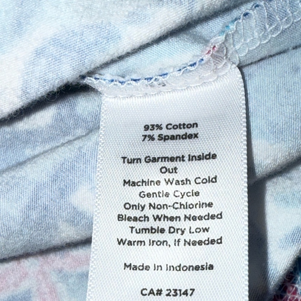 Talbots Women's Blue Seashell Print 1/4 Zip Pullover, sz Small Petite - Picture 13 of 13